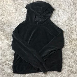 Ribbed gray sweatshirt